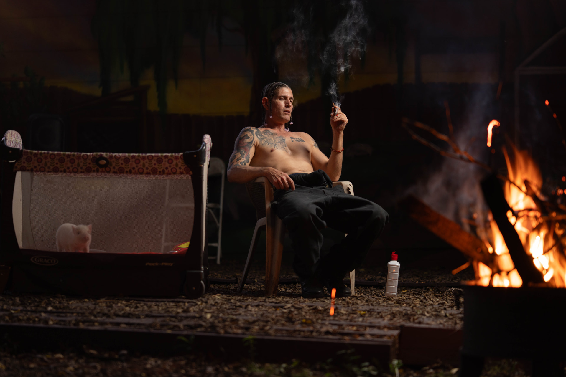Jeff, Night Fire at Shady Frase Farm
