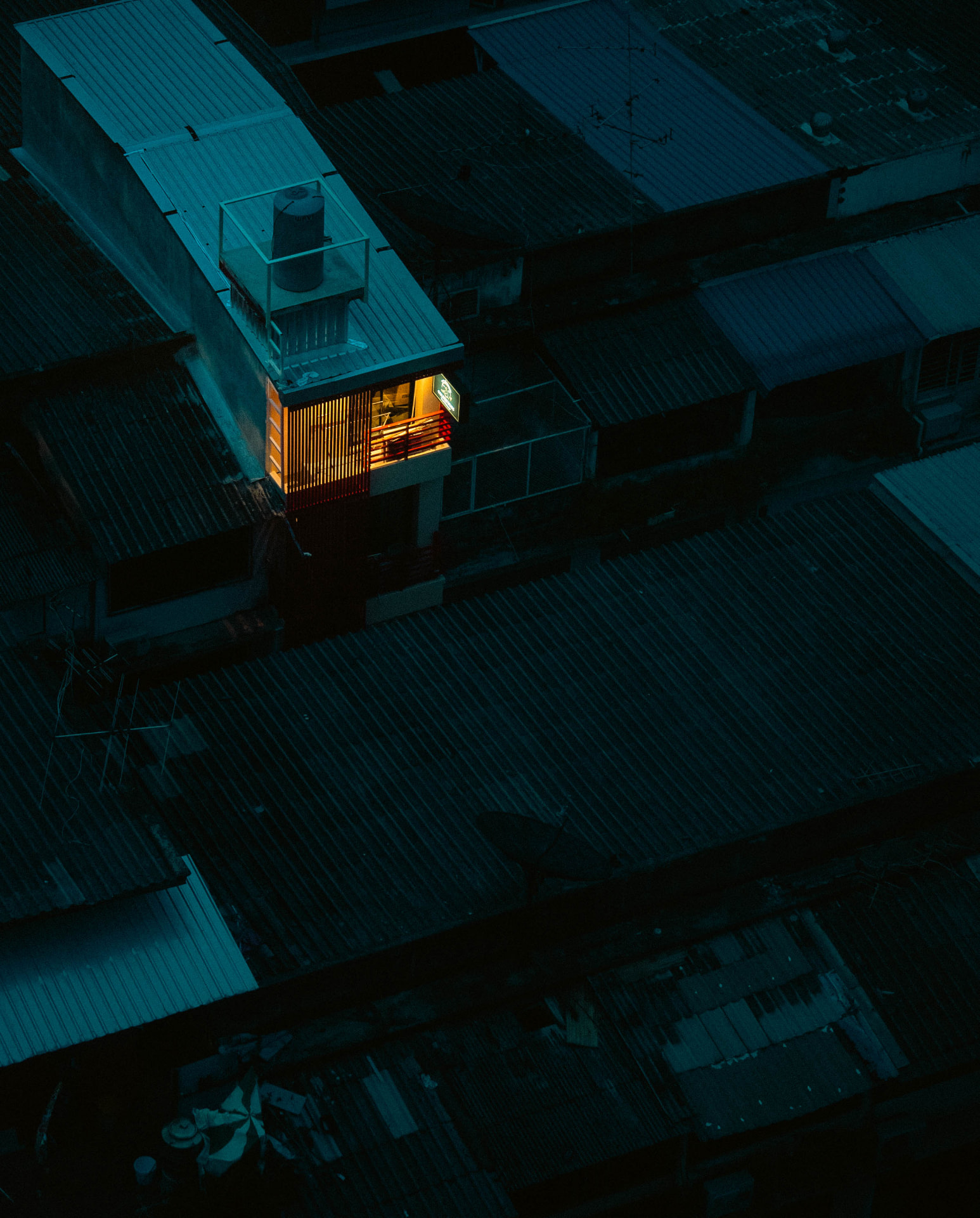 One Lit Room