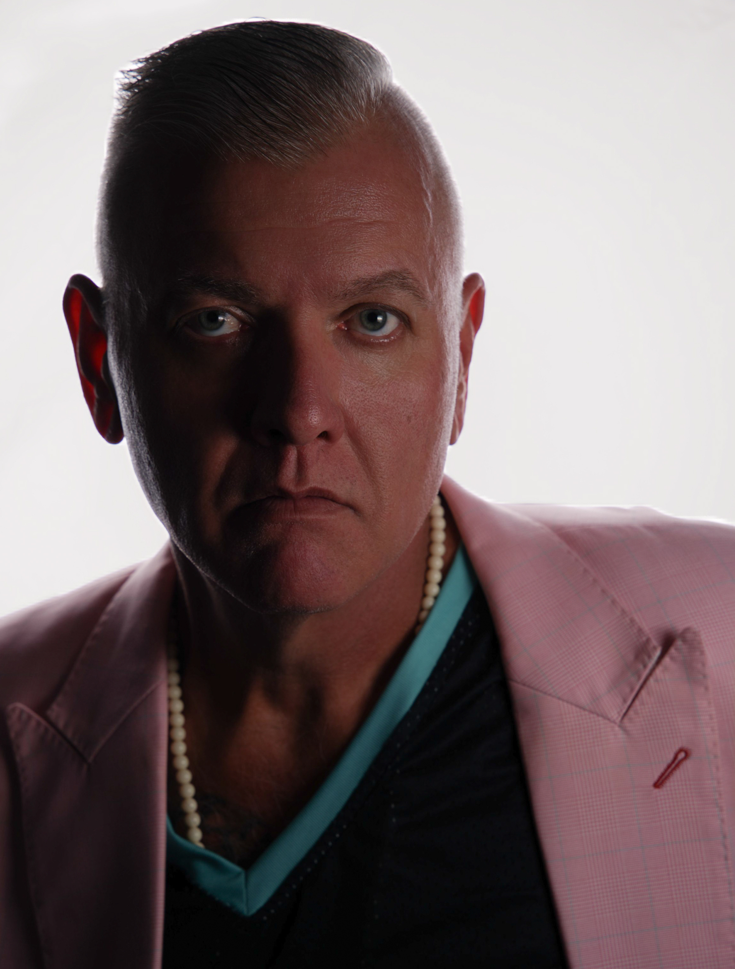 Pink Jacket, Pearls